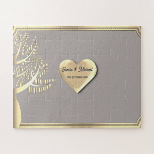 Personalized Jigsaw Puzzle Wedding Guest Book Idea