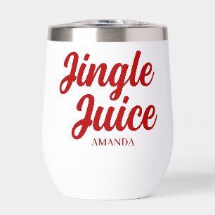 Personalized Jingle Juice Funny Wine Christmas Thermal Wine Tumbler