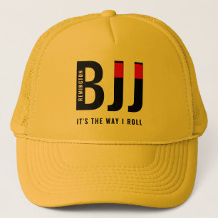 Personalized Jiu Jitsu BJJ Black Belt Trucker Hat