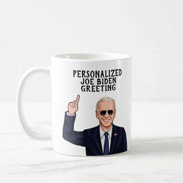 Personalized Joe Biden Aviators Coffee Mug (Left)