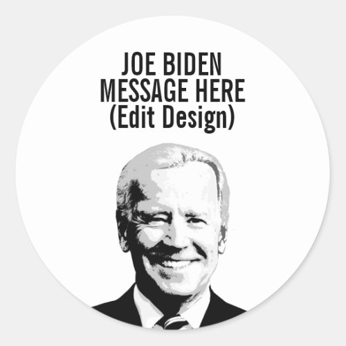 Personalized Joe Biden Classic Round Sticker