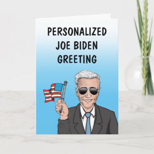 Personalized Joe Biden Greeting Card