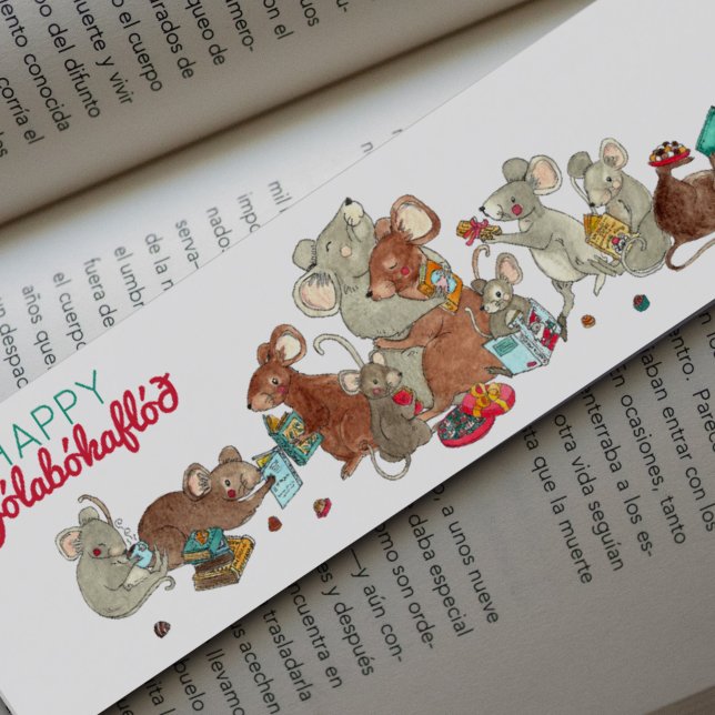 Personalized Jolabokaflod Christmas Bookmarks  (Creator Uploaded)