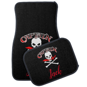 Personalized Jolly Roger (Cutlass) Car Floor Mat