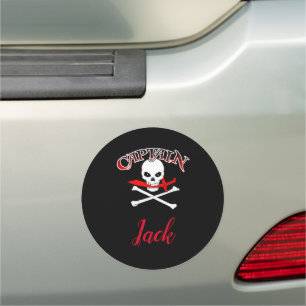 Personalized Jolly Roger (Cutlass) Car Magnet