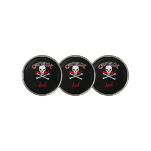 Personalized Jolly Roger (Cutlass) Golf Ball Marker
