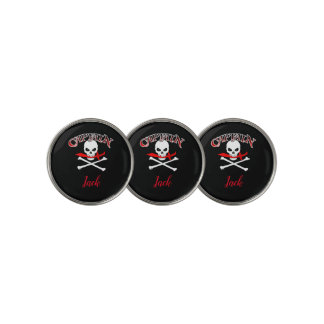 Personalized Jolly Roger (Cutlass) Golf Ball Marker