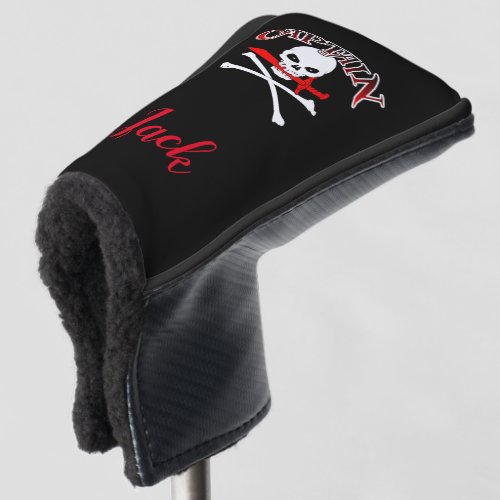 Personalized Jolly Roger Cutlass Golf Head Cover
