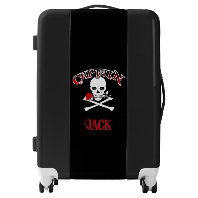 Personalized Jolly Roger (Cutlass)  Luggage (Front)