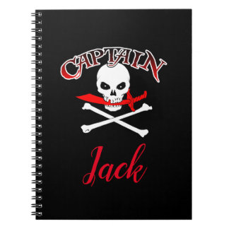 Personalized Jolly Roger (Cutlass) Notebook
