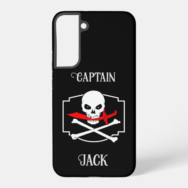 Personalized Jolly Roger (Cutlass)  Samsung Galaxy Case (Back)