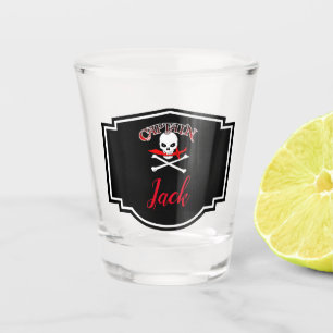 Personalized Jolly Roger (Cutlass) Shot Glass