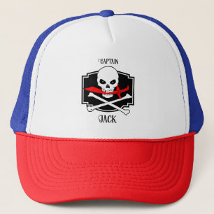 Personalized Jolly Roger (Cutlass) Trucker Hat