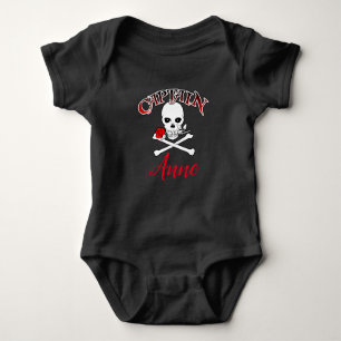 Personalized Jolly Roger (Rose) T-Shirt Baby Bodysuit