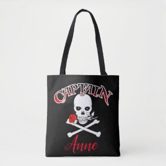 Personalized Jolly Roger (Rose) Tote