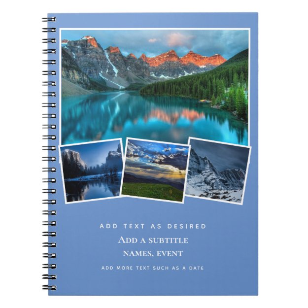 Personalized Journal Add Photos and Text Gift Idea