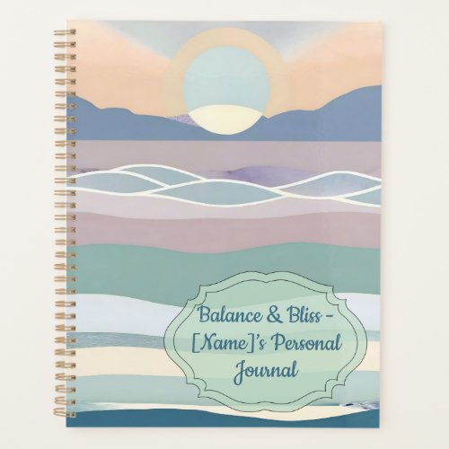 Personalized Journal _ Balance  Bliss Planner