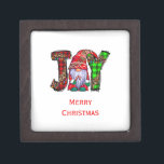 Personalized Joy Gnomes Merry Christmas   Gift Box<br><div class="desc">Personalize this cute Joy Gnome Christmas gift box with any text.  The perfect gift box to hold that perfect present.</div>
