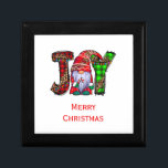 Personalized Joy Gnomes Merry Christmas  Gift Box<br><div class="desc">Personalize this cute Joy Gnome Christmas gift box with any text.  The perfect gift box to hold that perfect present.</div>