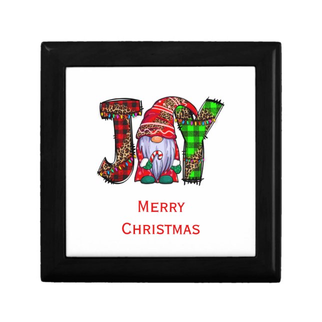 Personalized Joy Gnomes Merry Christmas  Gift Box (Front)