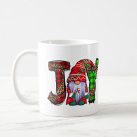 Personalized Joy Gnomes Merry Christmas Gift Coffee Mug