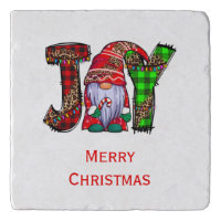 Personalized Joy Gnomes Merry Christmas  Trivet