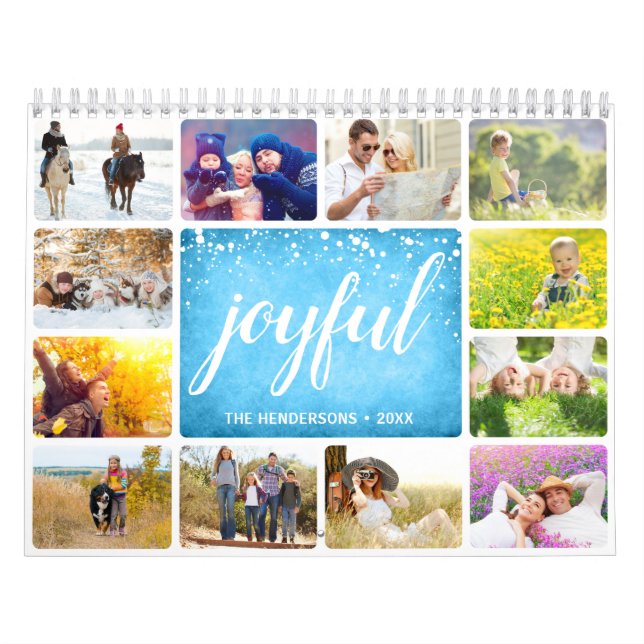 Personalized Joyful Family Photo Calendar (Cover)