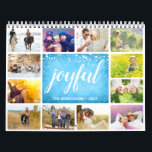 Personalized Joyful Family Photo Calendar<br><div class="desc">Create your own family photo calendar by using the template. Personalize this collage calendar with your family name and year. Upload pictures with joyful moments on each page. If you'd like it, customize the look of the yearly calendar by choosing the favorite wire binding color, grid style, and other details....</div>