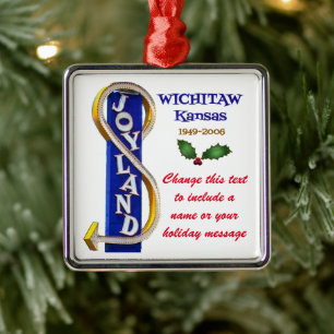 PERSONALIZED Joyland Amusement Park Wichita KS Metal Ornament
