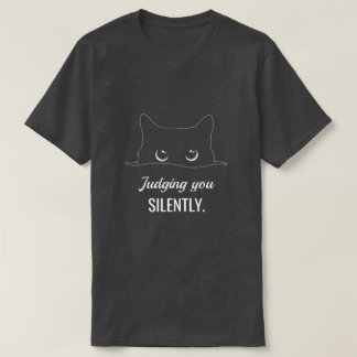 Personalized Judging You Silently Kitty T-Shirt