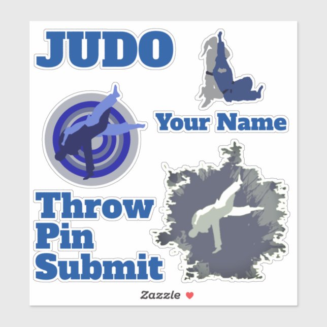 Personalized Judo Sticker (Sheet)