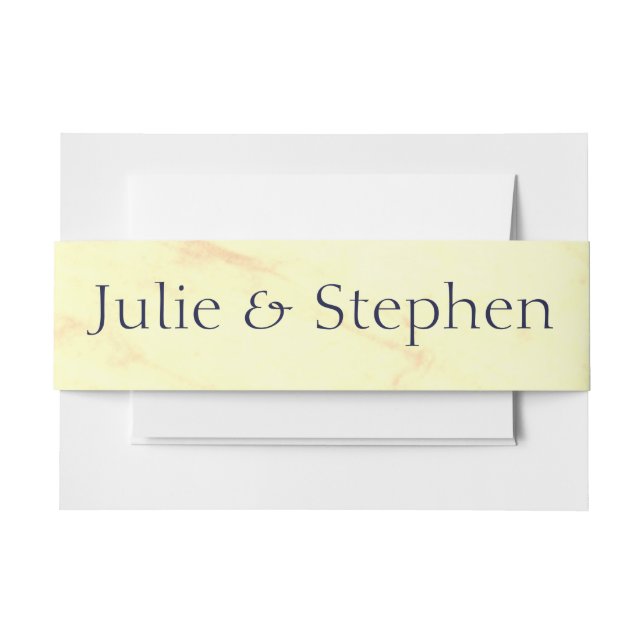 Personalized Julep Mint Invitation Belly Band (Front Example)