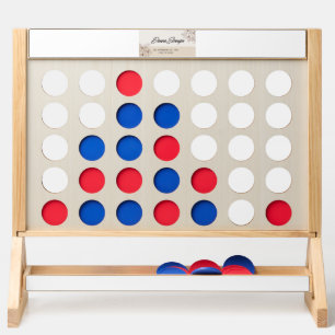 Personalized Jumbo Fast Four Wedding Game