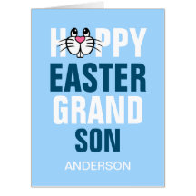 Personalized Jumbo Happy Easter Grandson Photo