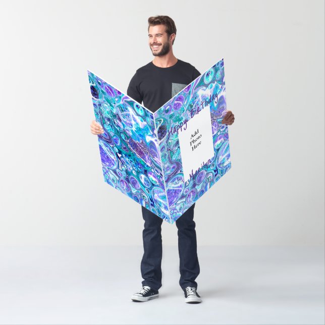 Personalized Jumbo Sized Birthday with Photo Card (In Situ)