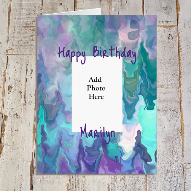 Personalized Jumbo Sized Birthday with Photo Card (Creator Uploaded)