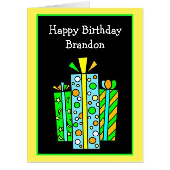 Personalized Jumbo Sized Happy Birthday Card