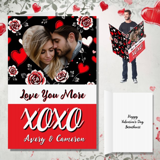 Personalized Jumbo-Sized Photo Valentine's Day  Card (Creator Uploaded)