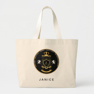 Personalized Jumbo Tote with crest