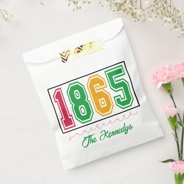 Personalized Juneteenth - Black History  Favor Bag (Sealed)
