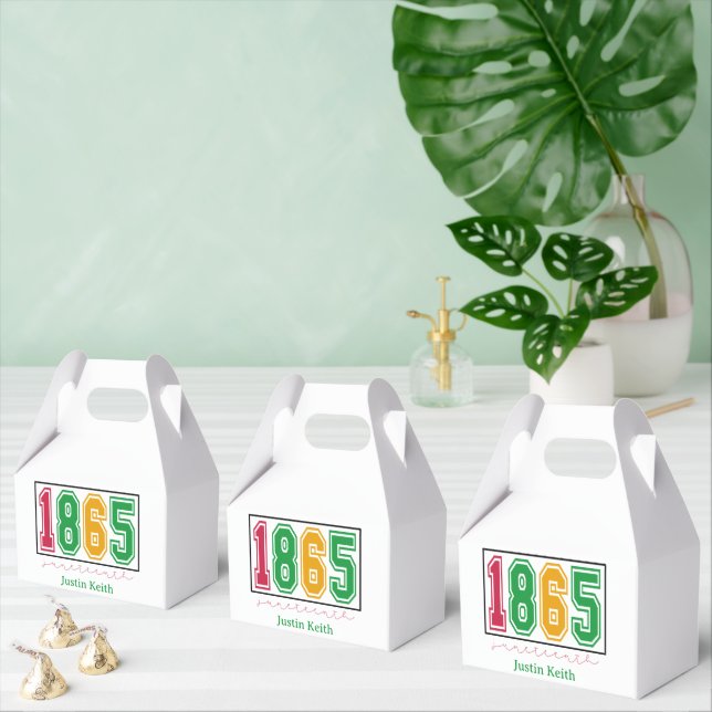 Personalized Juneteenth - Black History  Favor Boxes (Multiple)