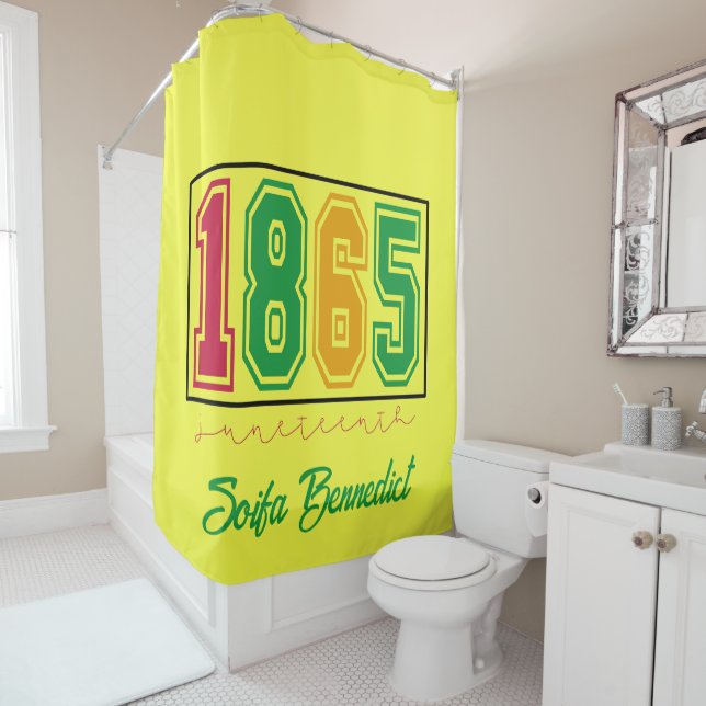 Personalized Juneteenth - Black History  Shower Curtain (In Situ)