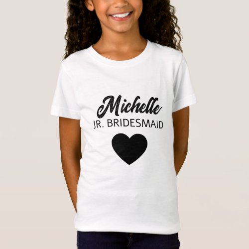  Personalized junior bridesmaid  T_Shirt