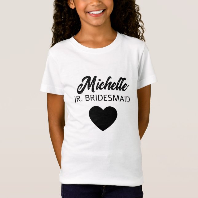  Personalized junior bridesmaid  T-Shirt (Front)