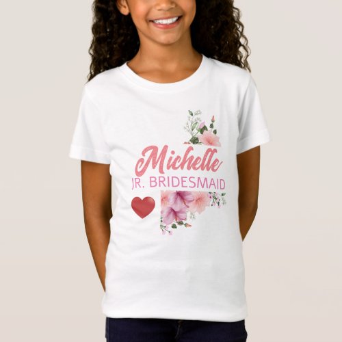 Personalized junior bridesmaid T_Shirt