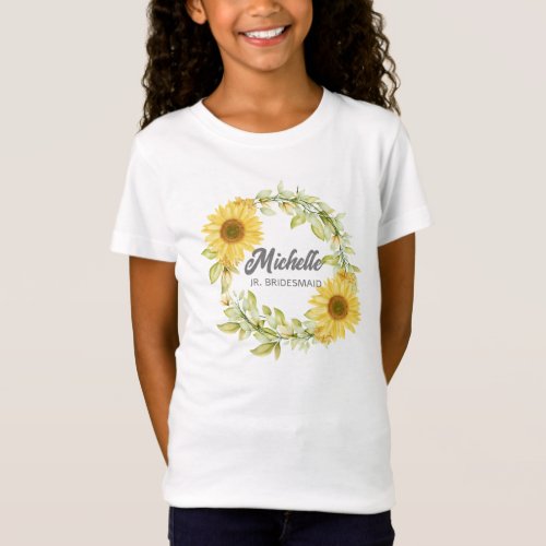  Personalized junior bridesmaid  T_Shirt