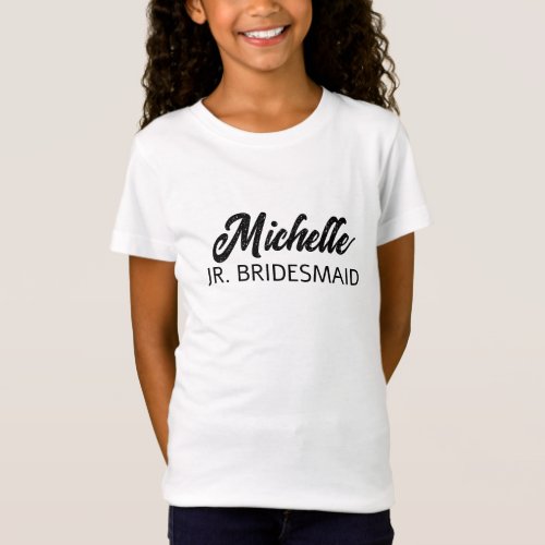  Personalized junior bridesmaid  T_Shirt