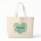 Personalized junior bridesmaid tote bag for girl