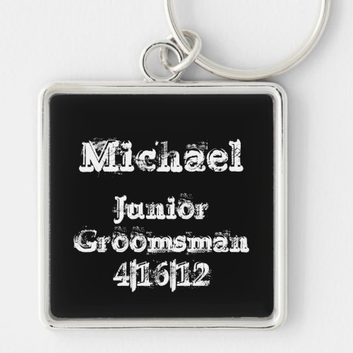 Personalized Junior Groomsman Keychain