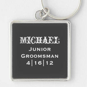 Personalized Junior Groomsman Keychain